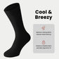 12 Pairs Men’s Thermal Socks Extra Warm Thick Winter Work Boot Socks Soft Outdoor Hiking Walking Black UK 6-11 by Heatwave Thermalwear BLACK Socks