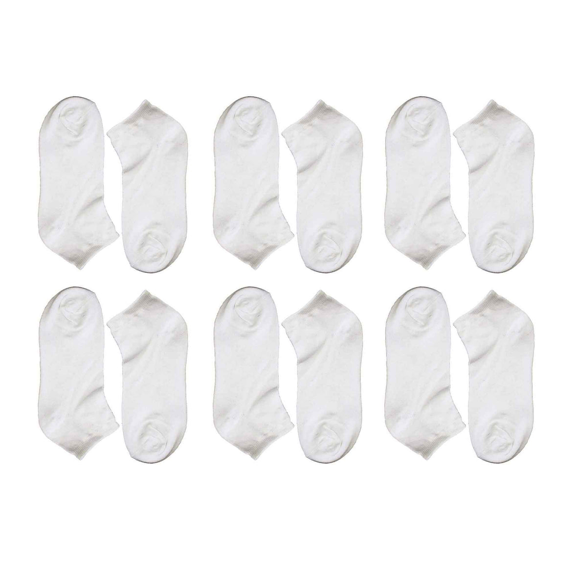 12 Pairs Mens Breathable Sport Trainer Socks with Arch Brace Support and Anti-Crimping Design for Running Gym Workouts Durable Cotton Blend White and Black Sizes UK 6-11 by Sock Stack WHITE / 6-11 Socks