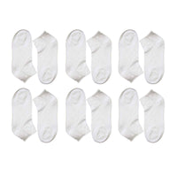 12 Pairs Mens Breathable Sport Trainer Socks with Arch Brace Support and Anti-Crimping Design for Running Gym Workouts Durable Cotton Blend White and Black Sizes UK 6-11 by Sock Stack WHITE / 6-11 Socks