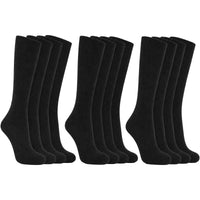 Sock Stack Men's 100% Cotton Moisture-Wicking Antibacterial Dress Work Socks 12 Pairs