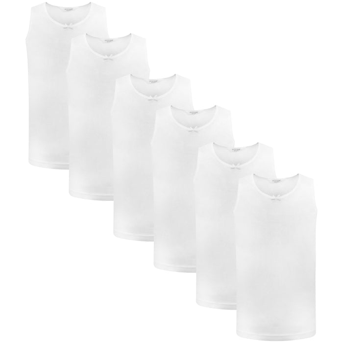 Pack de 6 camisetas de algodón para niños y niñas Sock Stack, edades escolares de 2 a 13 años