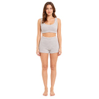 Daisy Dreamer Dames Teddy Fleece Crop Top en Shorts Pyjama Loungewear Set Ultra Zacht