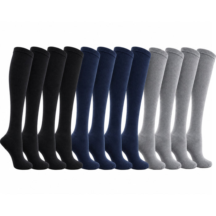 Sock Stack Women's Thermal Knee High Boot Socks 12 Pairs Thick Warm Cushioned Long Winter Socks One Size