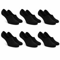 Sock Stack Men's No Show Trainer Socks 6 Pairs Low Cut Non-Slip Heel Grip UK 6-11