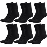Sock Stack 6 Pairs Kids Cotton Rich School Socks Ankle Breathable Durable Uniform Unisex
