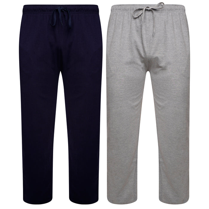 Sock Stack 2 Pack Mens Cotton Lounge Bottoms Stretchable PJ Pants Durable Cosy Cosy Super Soft Lounge Comfort