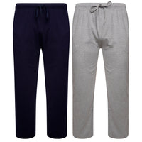 Sock Stack 2 Pack Mens Cotton Lounge Bottoms Stretchable PJ Pants Durable Cosy Cosy Super Soft Lounge Comfort