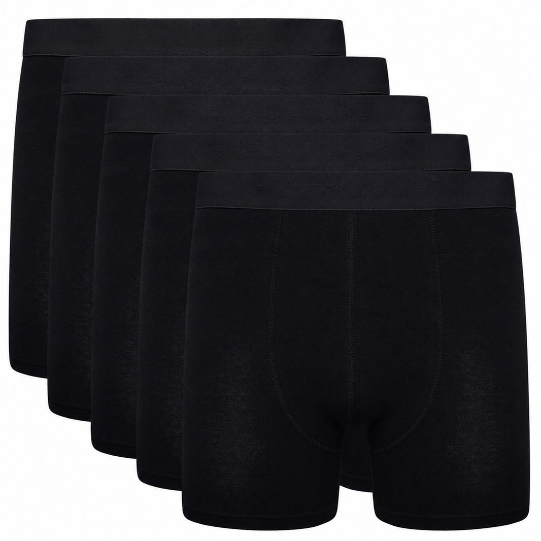 Sock Stack Men's Boxer Shorts 5 Pack Organic Cotton Stretch S-XXL