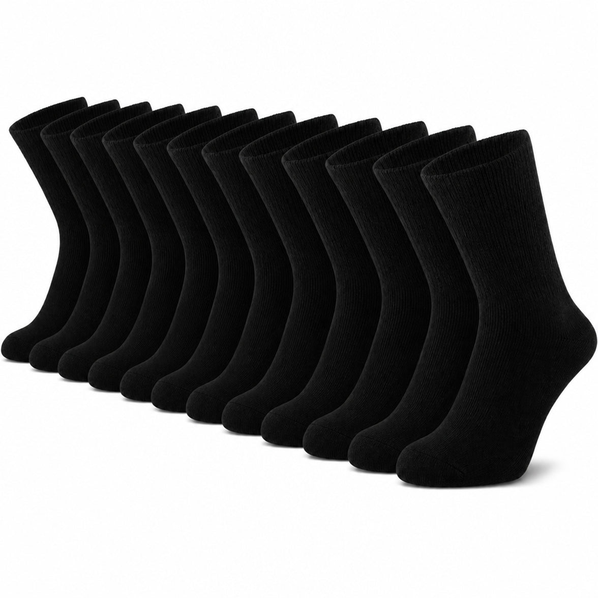 Heatwave Men's Thermal Crew Socks 6 Pairs Non-Elastic Loose Top Warm UK 6-11