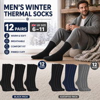 Sock Stack Men's 100% Cotton Moisture-Wicking Antibacterial Dress Work Socks 12 Pairs