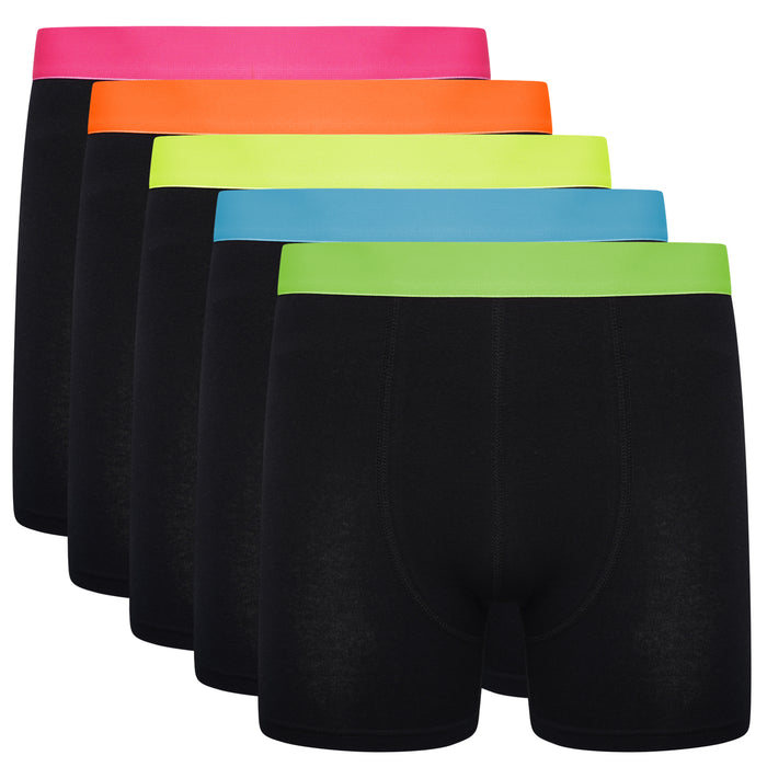 Calzoncillos tipo bóxer para hombre Sock Stack, paquete de 5, algodón orgánico elástico, talla S-XXL