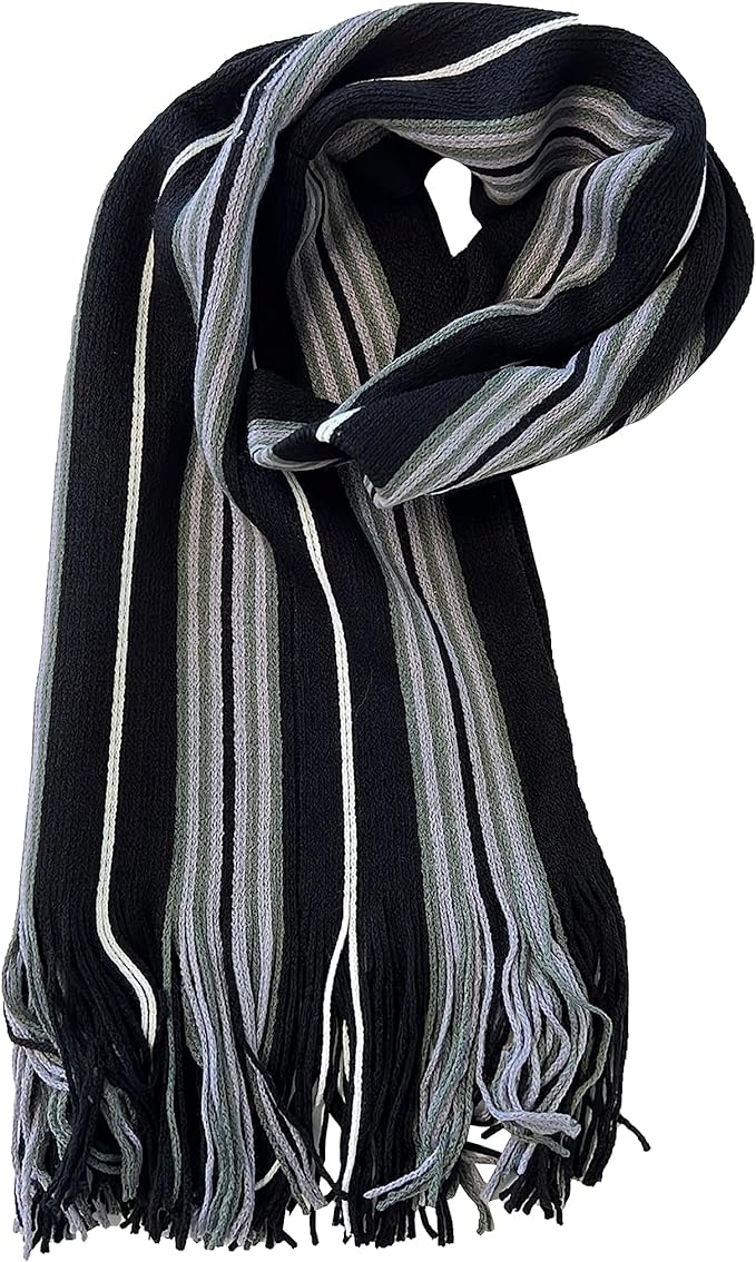 Luxury Men's Scarf Stylish Stripe Design Long Woven Scarves. Buy now for £7.00. A Scarves by Sock Stack. accessories, accessory, black, blue, comfortable, Fashion, gift, grey, Long, mens, neck warmer, red, Scarf, Scarfs, Scarves, shawl collar, soft, strip