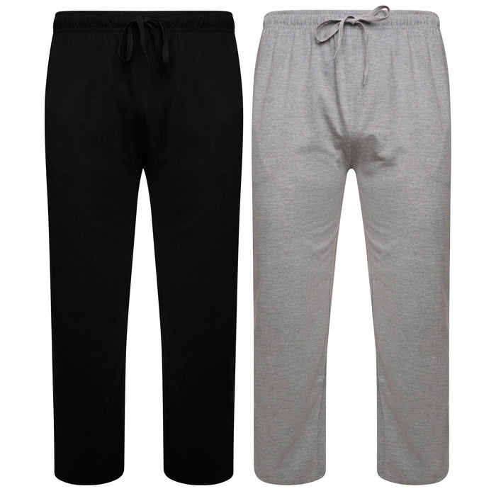 Sock Stack 2 Pack Mens Cotton Lounge Bottoms Stretchable PJ Pants Durable Cosy Cosy Super Soft Lounge Comfort