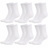 Sock Stack 6 Pairs Kids Cotton Rich School Socks Ankle Breathable Durable Uniform Unisex