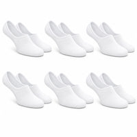 Sock Stack Men's No Show Trainer Socks 6 Pairs Low Cut Non-Slip Heel Grip UK 6-11