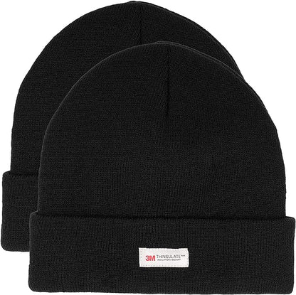 Pack Of 2 Men's Knitted 3M Thinsulate Insulated Thermal Ski Beanie Hats. Buy now for £8.00. A Hats by Sock Stack. 3M, Beanie Hats, black, cold, comfortable, hat, Hats, hiking, ice skating, Insulated, Knitted, Men, mens, outdoor, outdoors, Ski, skiing, sno