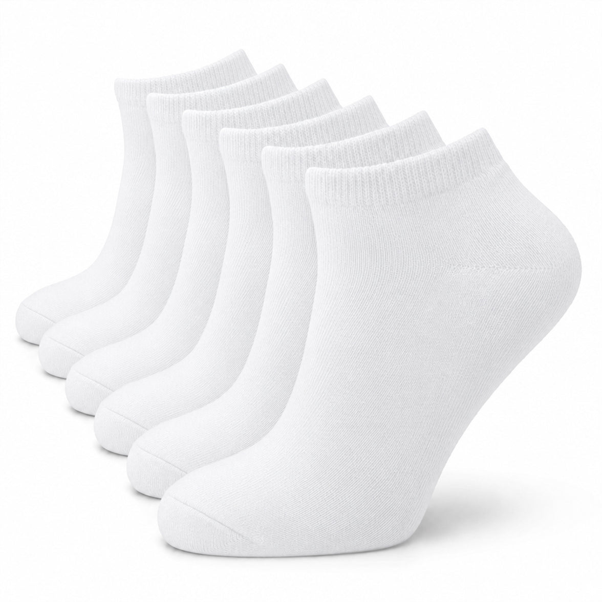 Sock Stack Womens Trainer Socks 6 or 12 Pairs Cotton Rich Ankle Socks