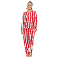 Daisy Dreamer Women's Cotton Pyjama Set With Elasticated Patterned Bottoms Super Soft Cosy Sleepwear