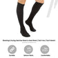 2 Pairs Travel Compression Socks Black Knee High Flight Socks for Circulation Swelling & Leg Support by Sock Stack. Buy now for £9.00.