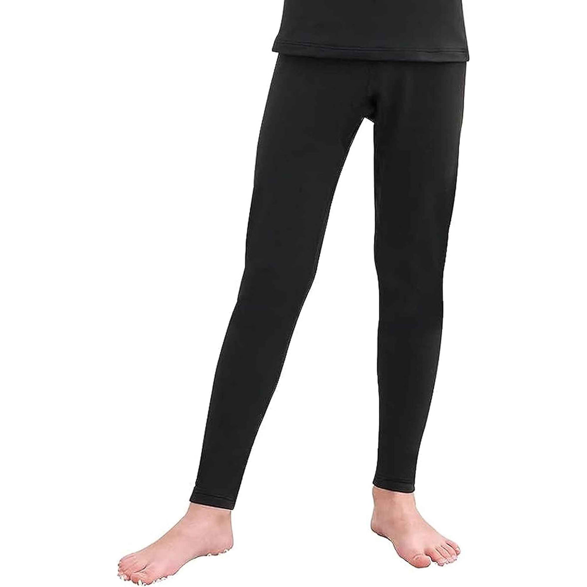 2 Pack Boys Thermal Trousers Long Johns Black Baselayer for Schoolwear Camping Skiing High-Quality Moisture-Wicking Comfortable Fit Elastic Waistband Durable Winter Wear Ages 3-15 by Heatwave Thermalwear Thermal Underwear