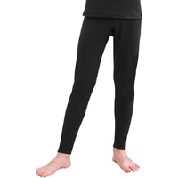2 Pack Boys Thermal Trousers Long Johns Black Baselayer for Schoolwear Camping Skiing High-Quality Moisture-Wicking Comfortable Fit Elastic Waistband Durable Winter Wear Ages 3-15 by Heatwave Thermalwear Thermal Underwear