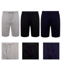 2 Pack Men's Cotton Lounge Shorts Stretchable Available in Black Navy Grey Durable and Cozy Loungewear Medium to 5X-Large by Sock Stack Lounge Short