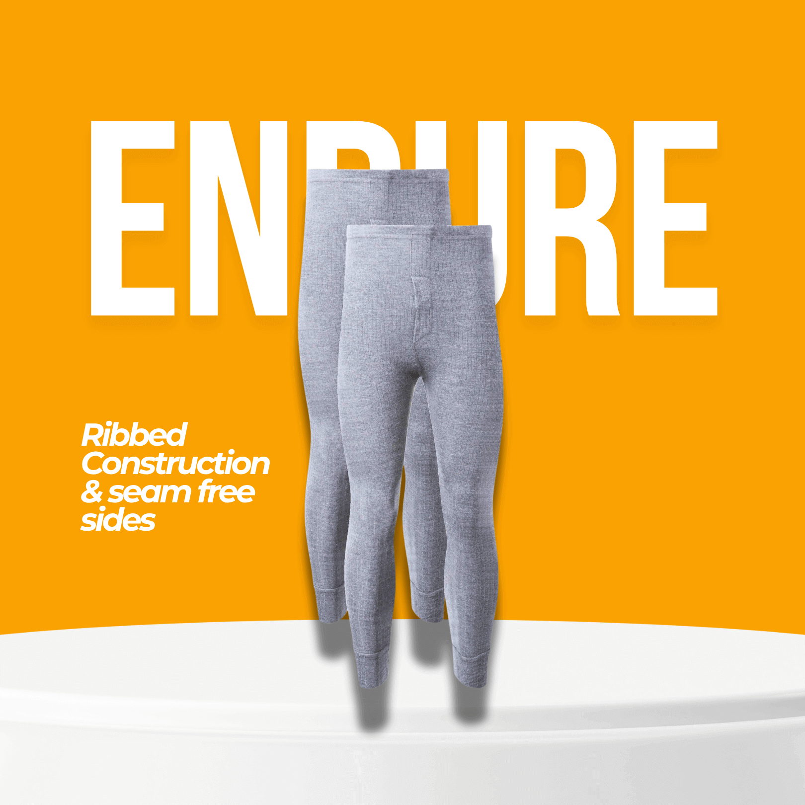 2 Pack Men's Plus Size Thermal Underwear Long John Trousers Bottom Warm Durable Baselayer Insulated Brushed Yarn for Running Hiking Outdoor Sports Workwear Black 3XL-6XL by Heatwave Thermalwear Thermal Underwear