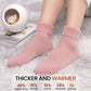 2 Pack Women’s Merino Wool Slipper Socks Non Slip Sole Warm Rich Bed Wear Cosy Winter Lounge Sock Ladies UK 4-7 by Sock Stack Purple/Pink Socks