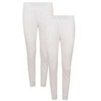 2 Pack Women’s Thermal Long Johns Base Layer Pants Warm Winter Underwear Bottoms for Outdoor Hiking & Skiing by Heatwave Thermalwear White / UK 10-12 (EU 38-40) Thermal Underwear