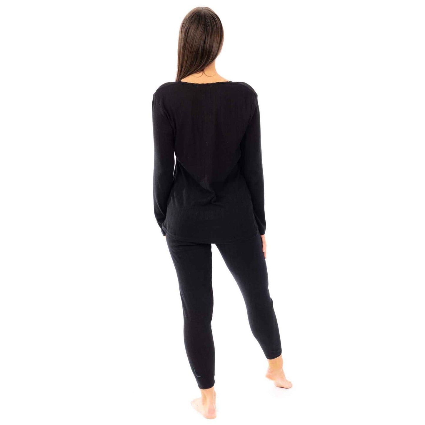 2-Pack Women's Thermal Long Sleeve Tops Base Layer Insulated Warm Underwear for Outdoor Sports Running Hiking Cold Weather Workwear by Heatwave Thermalwear Thermal Underwear