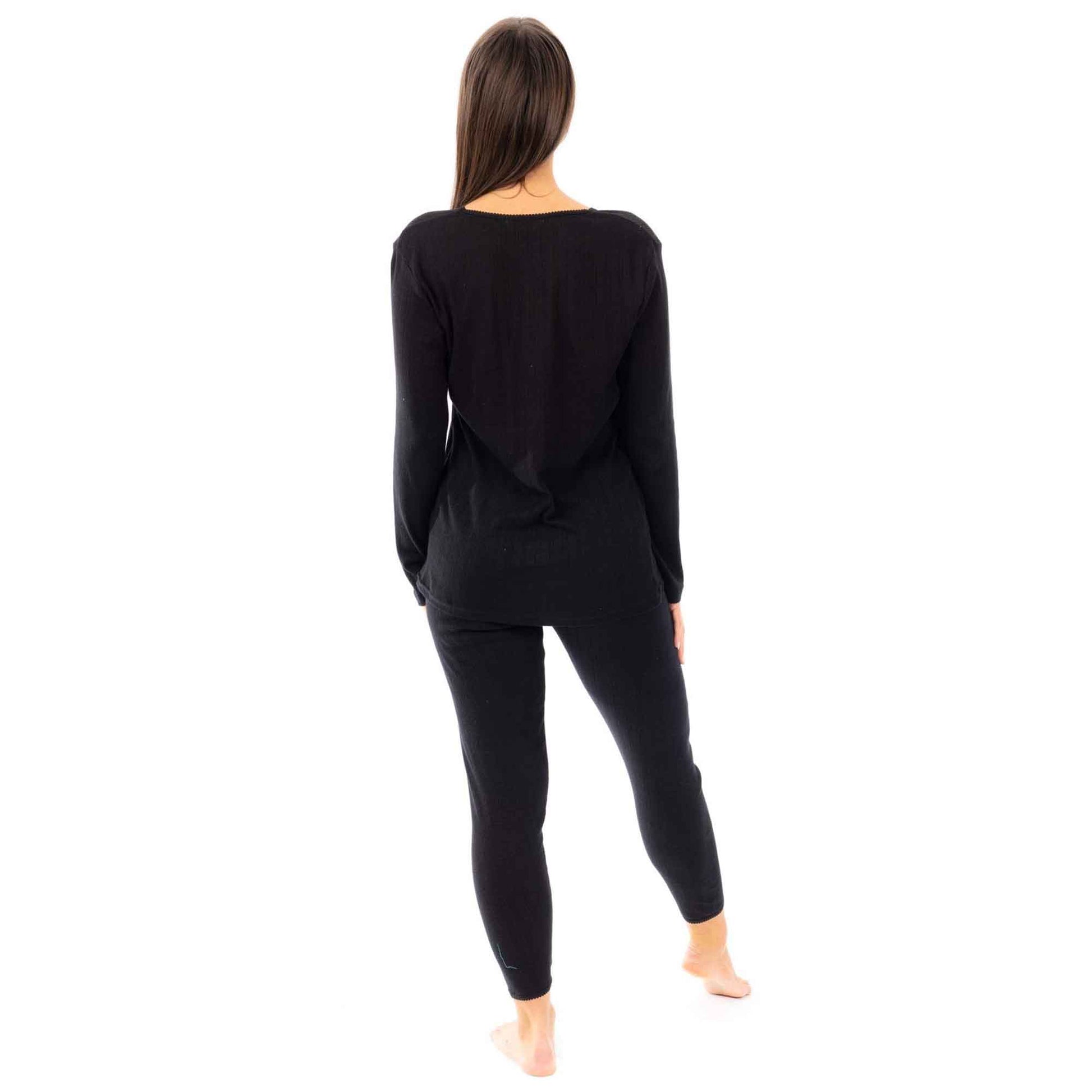 2-Pack Women's Thermal Long Sleeve Tops Base Layer Insulated Warm Underwear for Outdoor Sports Running Hiking Cold Weather Workwear by Heatwave Thermalwear Thermal Underwear