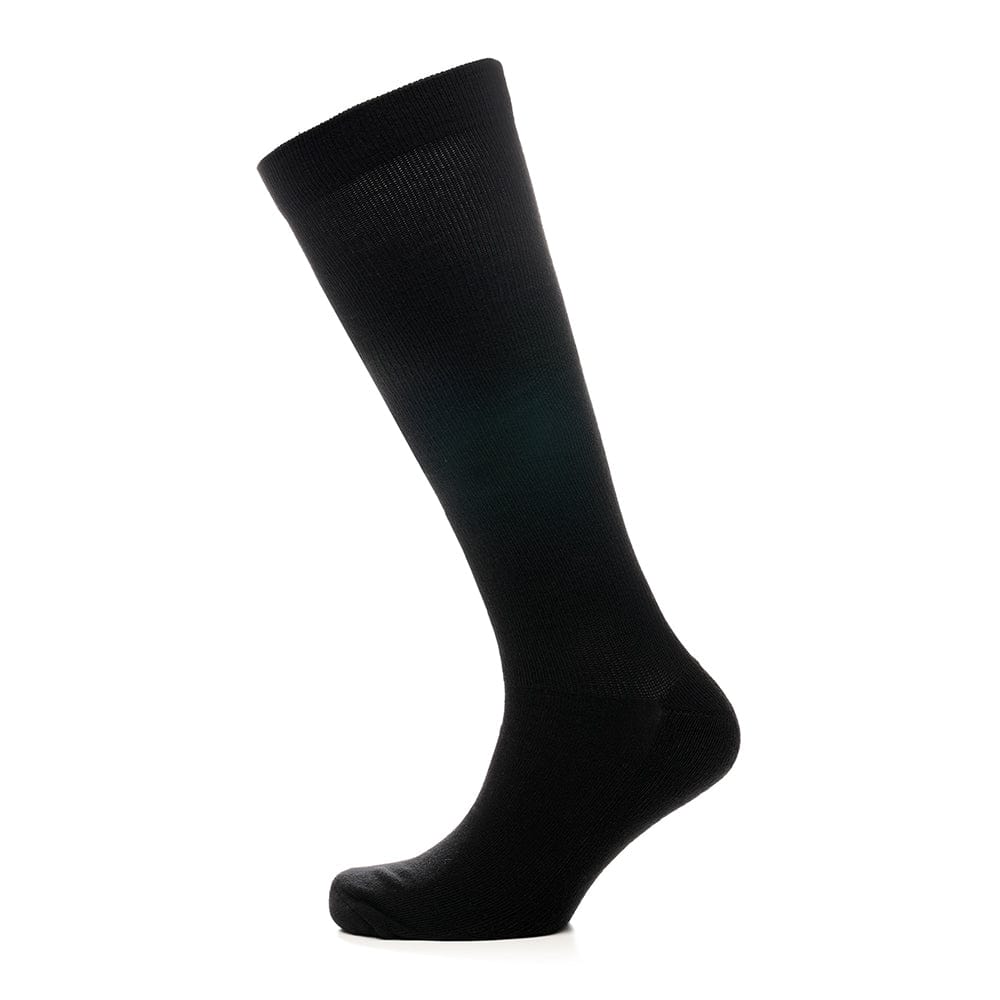 2 Pairs Unisex Travel Socks Black Long Knee High Breathable Flight Socks by Sock Stack Socks