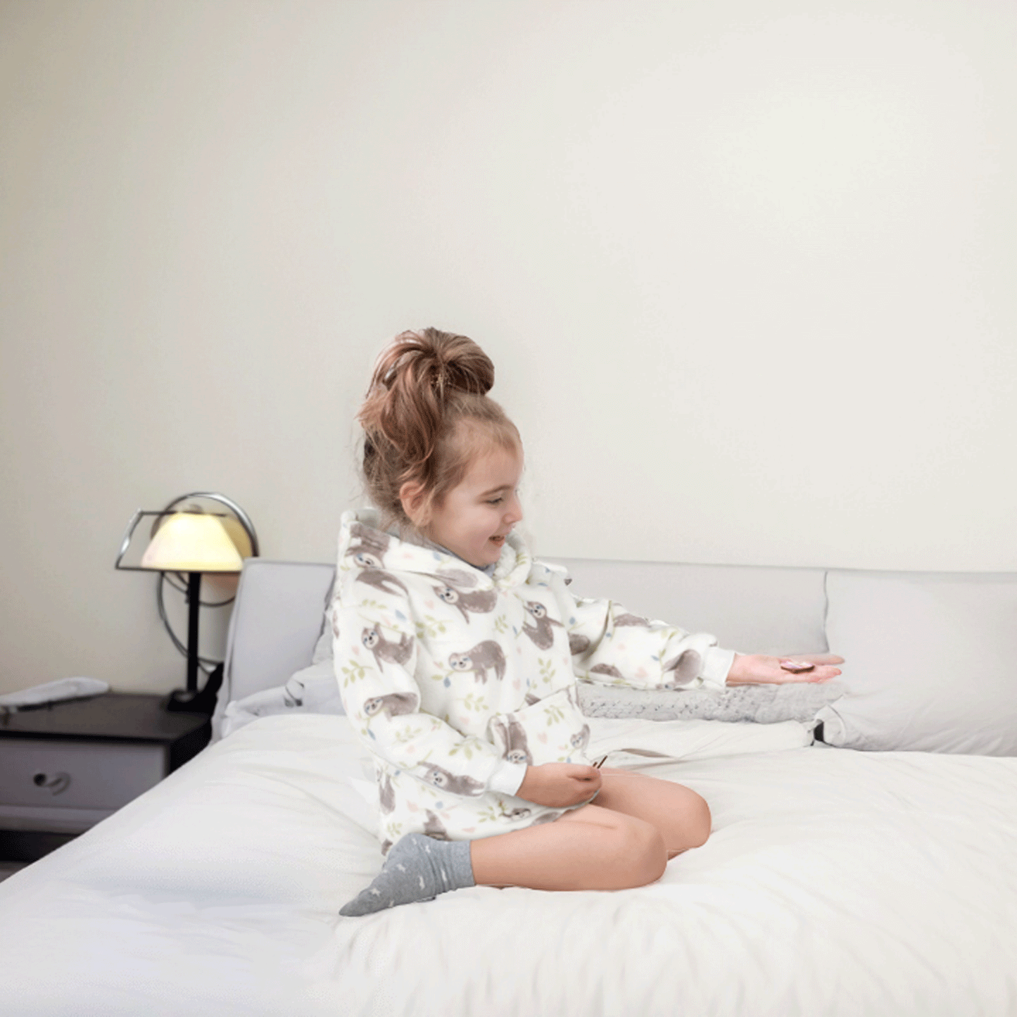 Unisex Safari and Sloth Hoodie Blanket for Infants 0-2 Years Ultra Soft Cozy Wearable Blanket with Spacious Pocket for Boys and Girls by Daisy Dreamer. Buy now for £15.00.