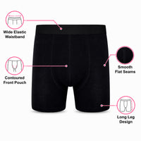 Sock Stack Men's Boxer Shorts 5 Pack Organic Cotton Stretch S-XXL