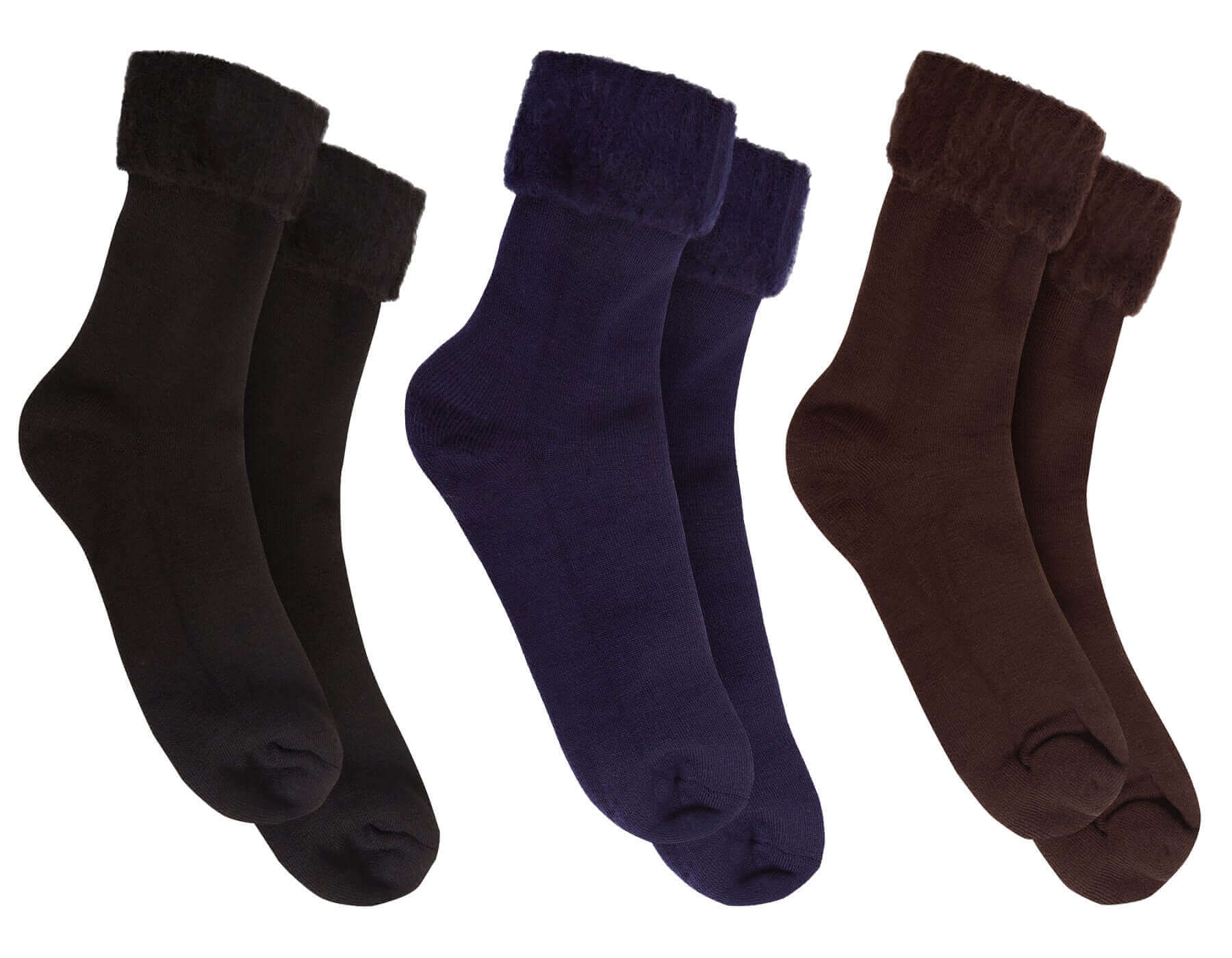 3 Pack Mens Super Soft Fluffy Thermal Bed Socks Warm Cozy Stylish Designs UK Sizes 6-11 Perfect Gift by Sock Stack. Buy now for £8.00.