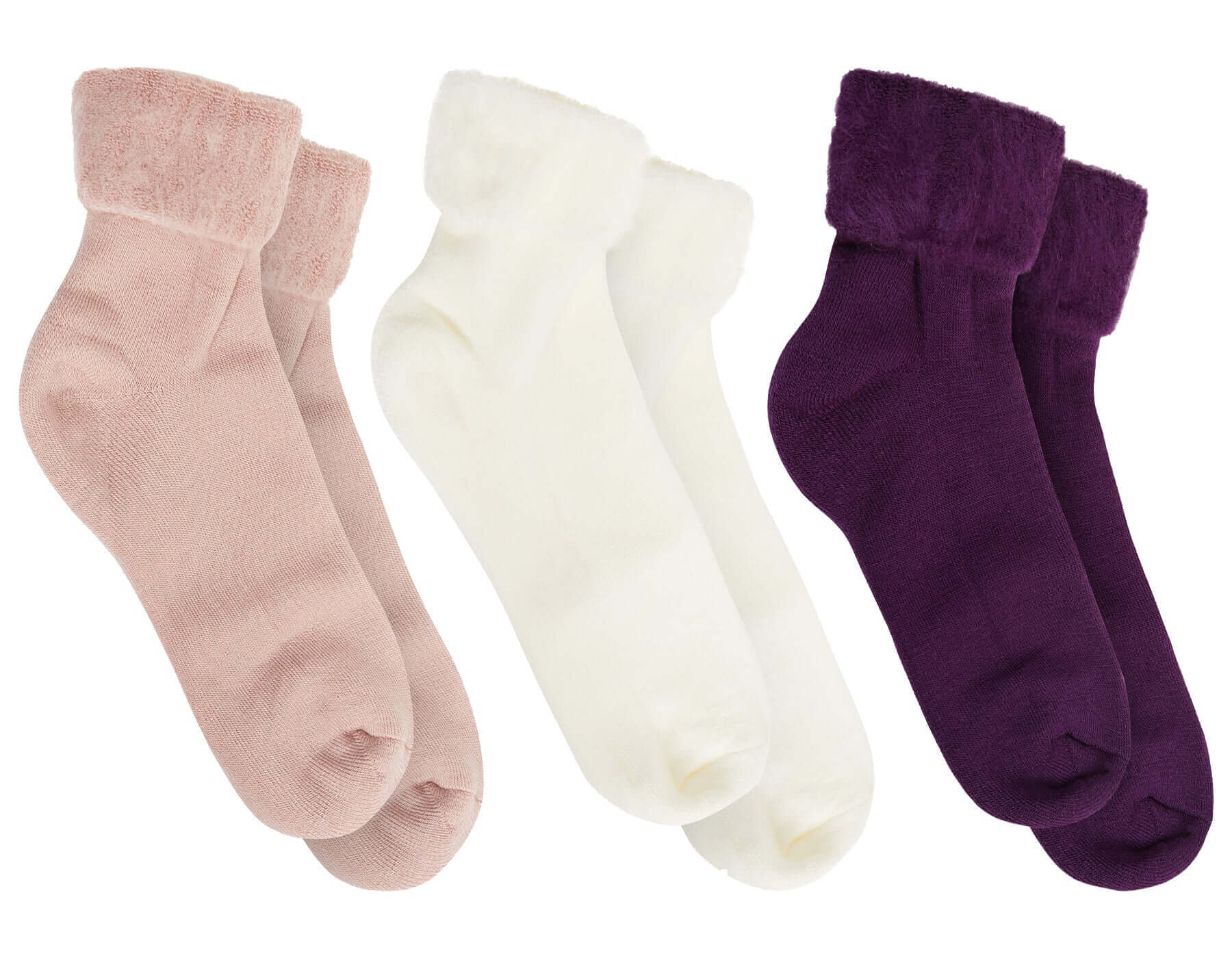 3 Pack Womens Thermal Bed Socks Super Soft Winter Slipper Socks Cozy Nighttime Warm Footwear for Cold Feet with Snug Fit UK Sizes 4-7 by Sock Stack. Buy now for £8.00.
