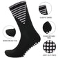 3 Pairs Black Anti Slip Football Grip Socks for Men Sports Socks for Gym Running Yoga Trekking Hiking by Sock Stack. Buy now for £9.00.