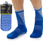 3 Pairs Blue Anti Slip Football Grip Socks for Men Sports Socks for Gym Running Yoga Trekking Hiking by Sock Stack. Buy now for £9.00.