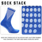 3 Pairs Blue Anti Slip Football Grip Socks for Men Sports Socks for Gym Running Yoga Trekking Hiking by Sock Stack. Buy now for £9.00.