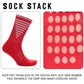 3 Pairs Red Anti Slip Football Grip Socks for Men Sports Socks for Gym Running Yoga Trekking Hiking by Sock Stack. Buy now for £9.00.