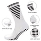3 Pairs White Anti Slip Football Grip Socks for Men Sports Socks for Gym Running Yoga Trekking Hiking by Sock Stack. Buy now for £9.00.