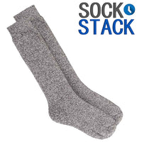 3 Pairs Ladies Wellington Boot Socks Warm Thermal Knee-High Outdoor Hiking Wool Blend Moisture-Wicking Assorted Colors Size UK 4-8 EU 37-40 by Sock Stack UK | 4-8 / ASSORTED COLOUR Socks