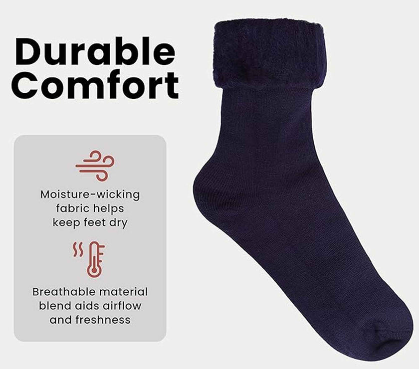 Sock Stack Mens Thermal Bed Socks Pack Of 3 Fluffy Soft Warm Cosy For ...