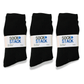 30 Pairs Mens Cotton Rich Performance Sport Socks Outdoor Athletics Running Hiking Football Black Grey White Sock Cushioned Anti-Blister Moisture-Wicking Breathable Comfortable UK 6-11 by Sock Stack BLACK Socks