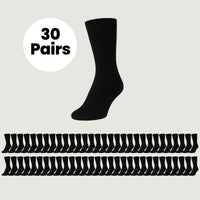 30 Pairs Mens Cotton Rich Performance Sport Socks Outdoor Athletics Running Hiking Football Black Grey White Sock Cushioned Anti-Blister Moisture-Wicking Breathable Comfortable UK 6-11 by Sock Stack Socks