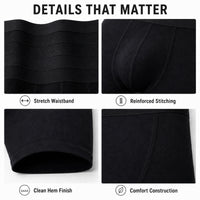 Sock Stack Men's Boxer Shorts 5 Pack Organic Cotton Stretch S-XXL