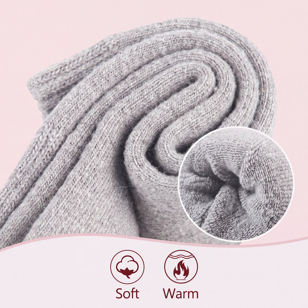 Lot de 3 paires de chaussettes pour bottes Wellington femme, mélange laine thermique, hauteur genou, UK 4-8 EU