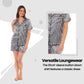 Women's Satin Silk Short Pyjama Set Soft Breathable Nightwear Loungewear PJs Black Pink Grey UK Sizes 8-22 by Daisy Dreamer. Buy now for £10.00.