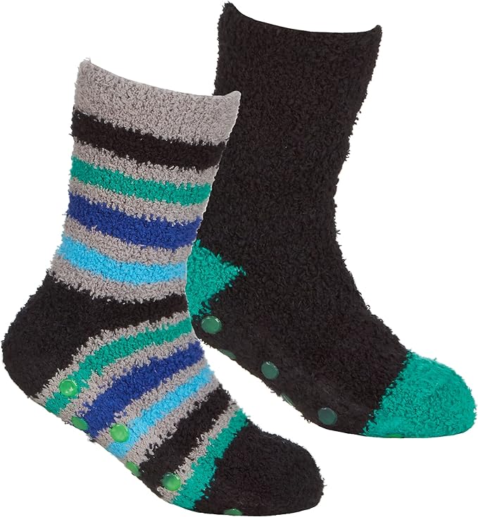 4 Pairs Fluffy Slipper Socks for Boys and Girls Ultra-Soft Thermal Winter Socks Non-Slip Plush Warm Lounge Socks Multiple Sizes by Sock Stack. Buy now for £8.00.