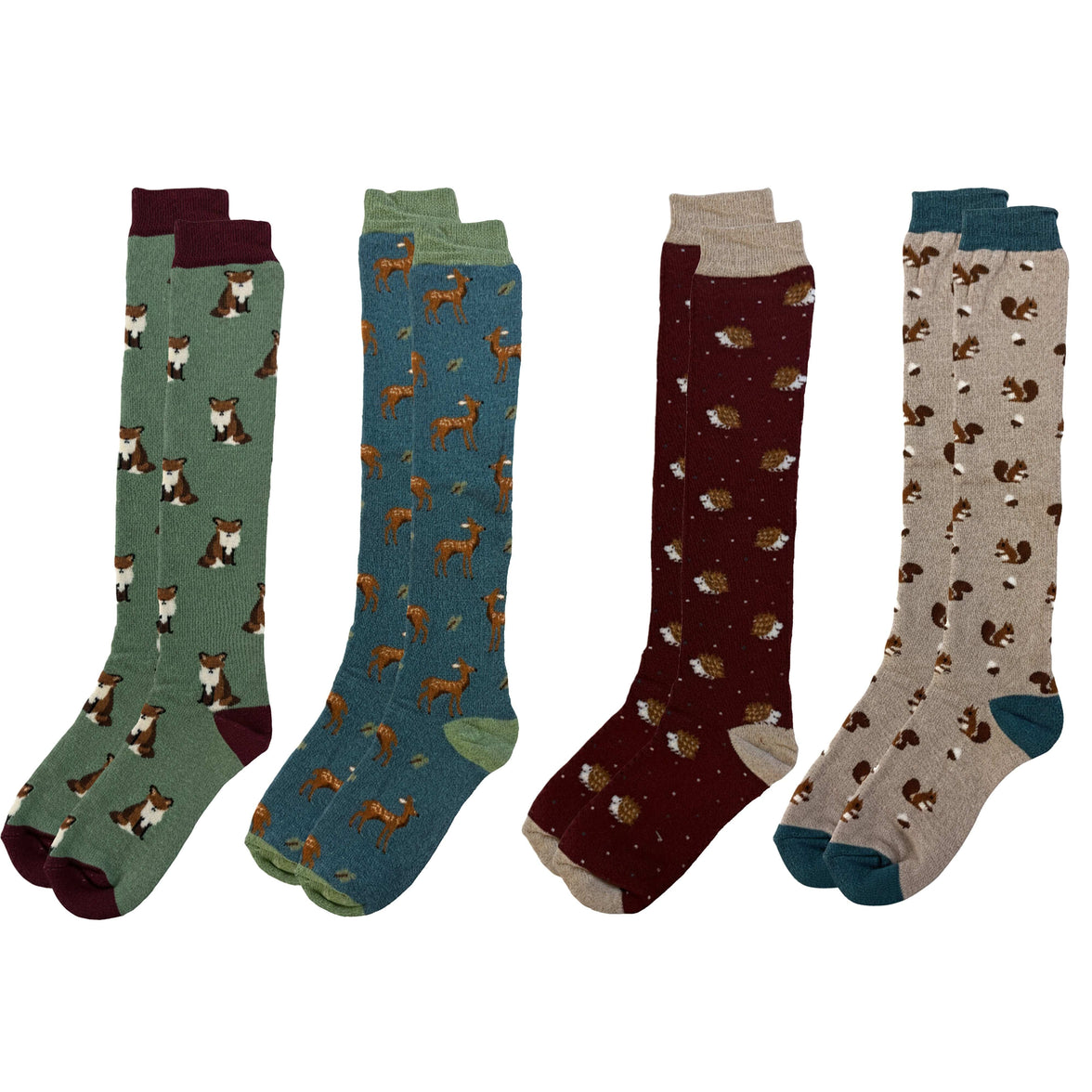 4 Pack Women’s Wellington Autumn Socks Long Welly Socks Outdoor Warm Durable & Soft Fit UK Size 4‑8 by Sock Stack AUTUMN Socks
